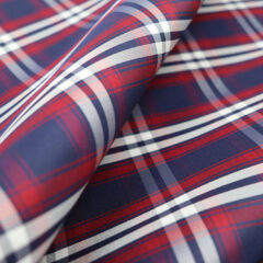 最高級の縞経で織られた西陣織タータンチェック