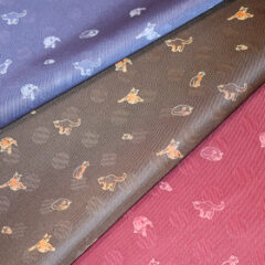 西陣織の技術の高さが判るねこ柄生地