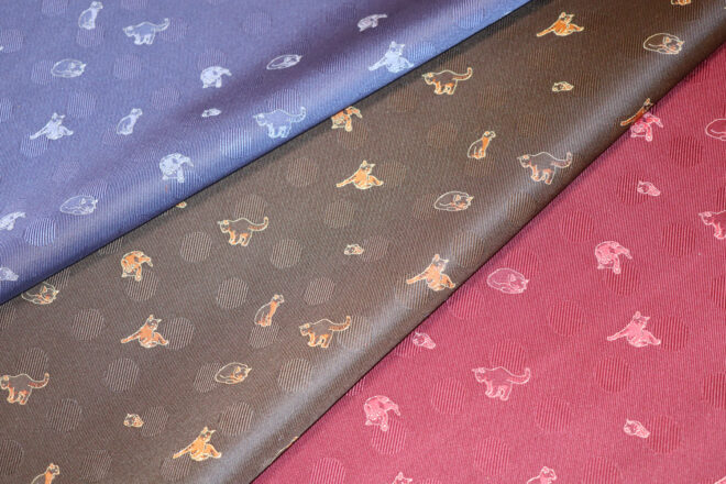 ねこ生地カラバリ