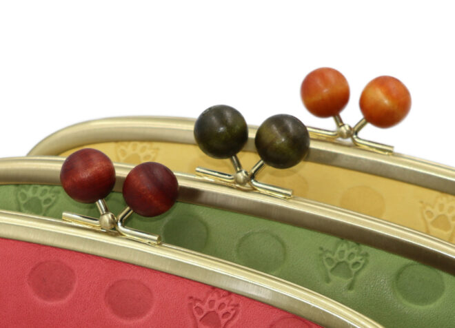 ねこ財布 木玉カラバリ