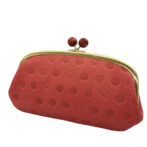 ネコ財布 赤丹 斜め