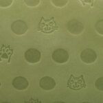 ネコ財布 鶯色 牛革拡大