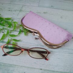 西陣織シルク×艶やかナイロン・山型眼鏡ケース・スパークリング・ラベンダーのレビュー