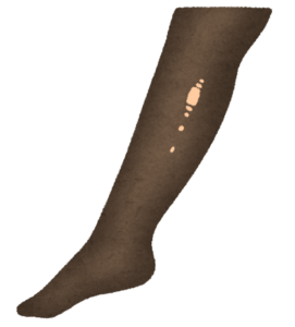 ストッキングの伝線いらすと