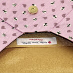 パンダ柄の数寄屋袋・ラベンダー・内側