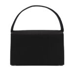 小花柄黒無地貼りフォーマルバッグ　背面