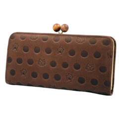 猫と肉球が大人可愛い牛革長財布にWEB限定色「ダークブラウン」が登場！数量限定！